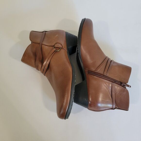 Abeo Maya Ankle Boots Loafers Brown Sz 8.5N - Picture 4 of 11